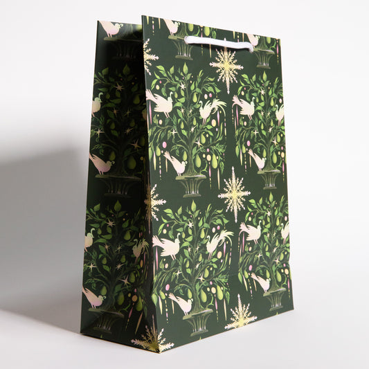 Pear Tree Christmas Gift Bag