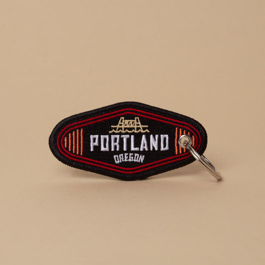 Portland Bridge Patch Keychain