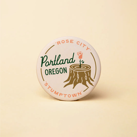 Portland Rose Stump Button