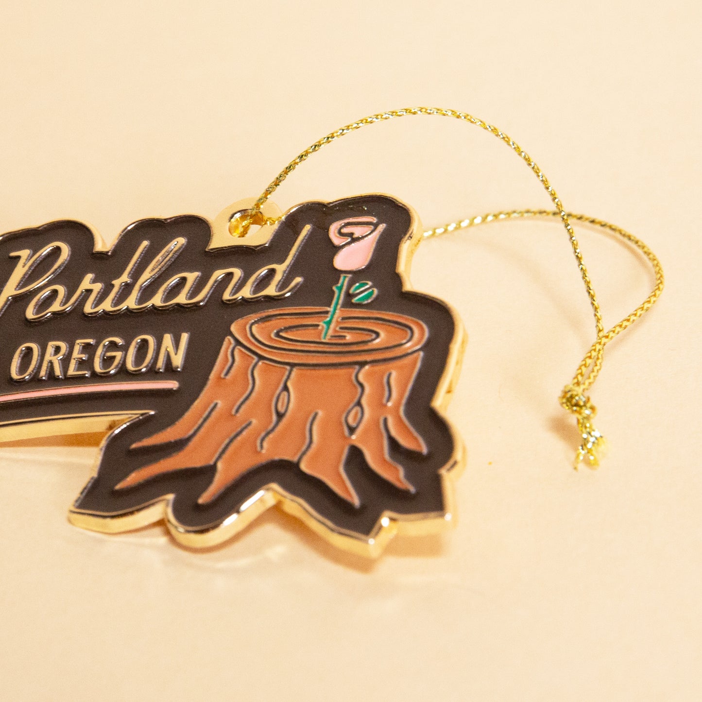Portland Stumptown Enamel Ornament