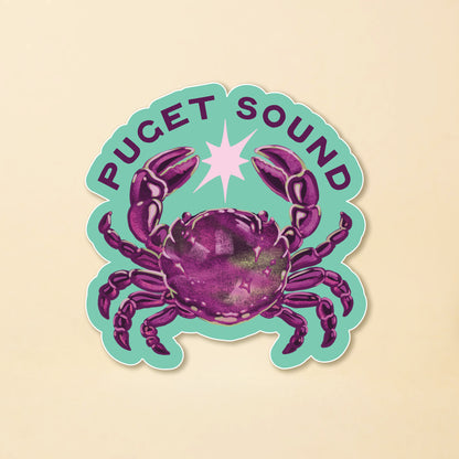 Puget Sound Crab Sticker