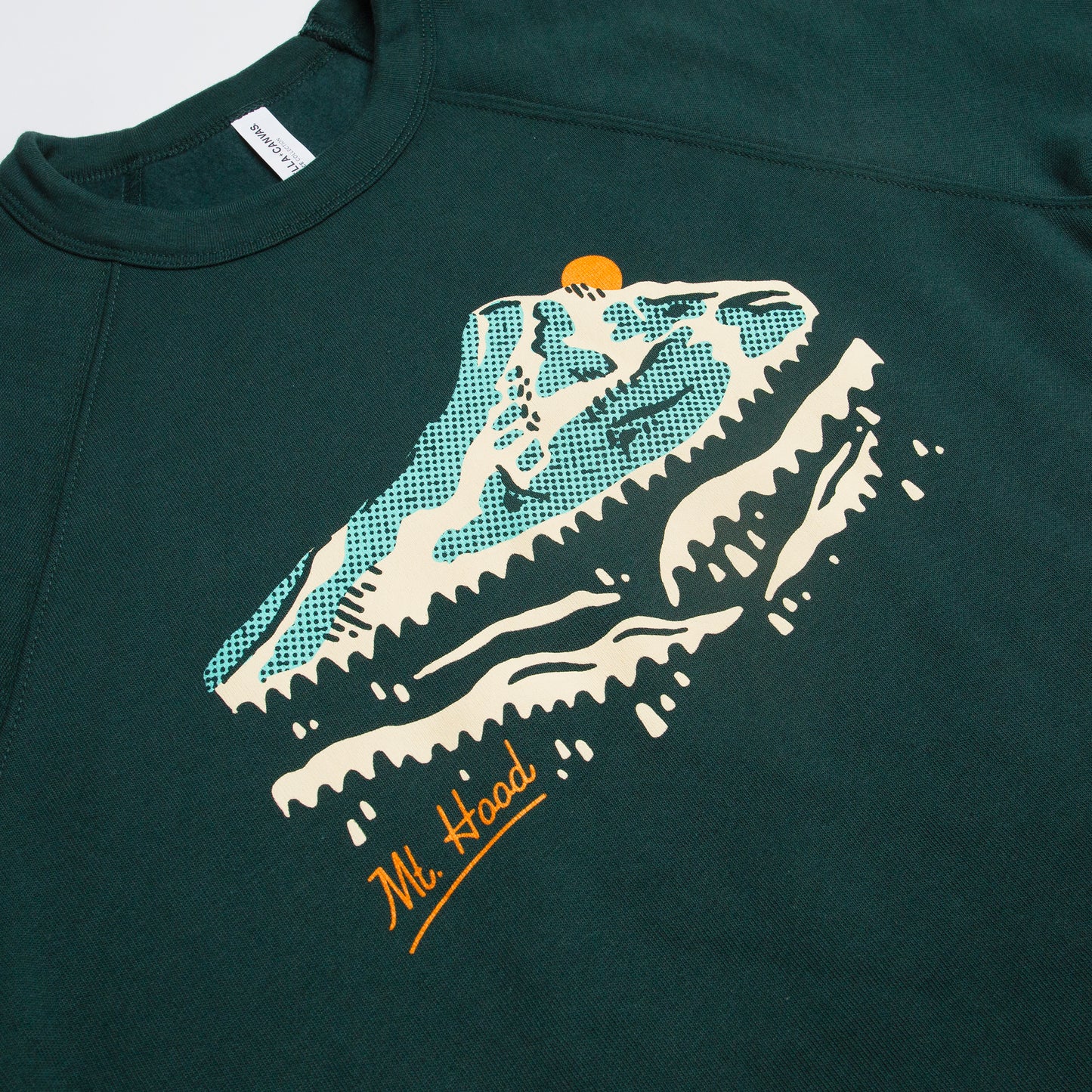 Retro Mt. Hood Crew Sweatshirt (Forest)