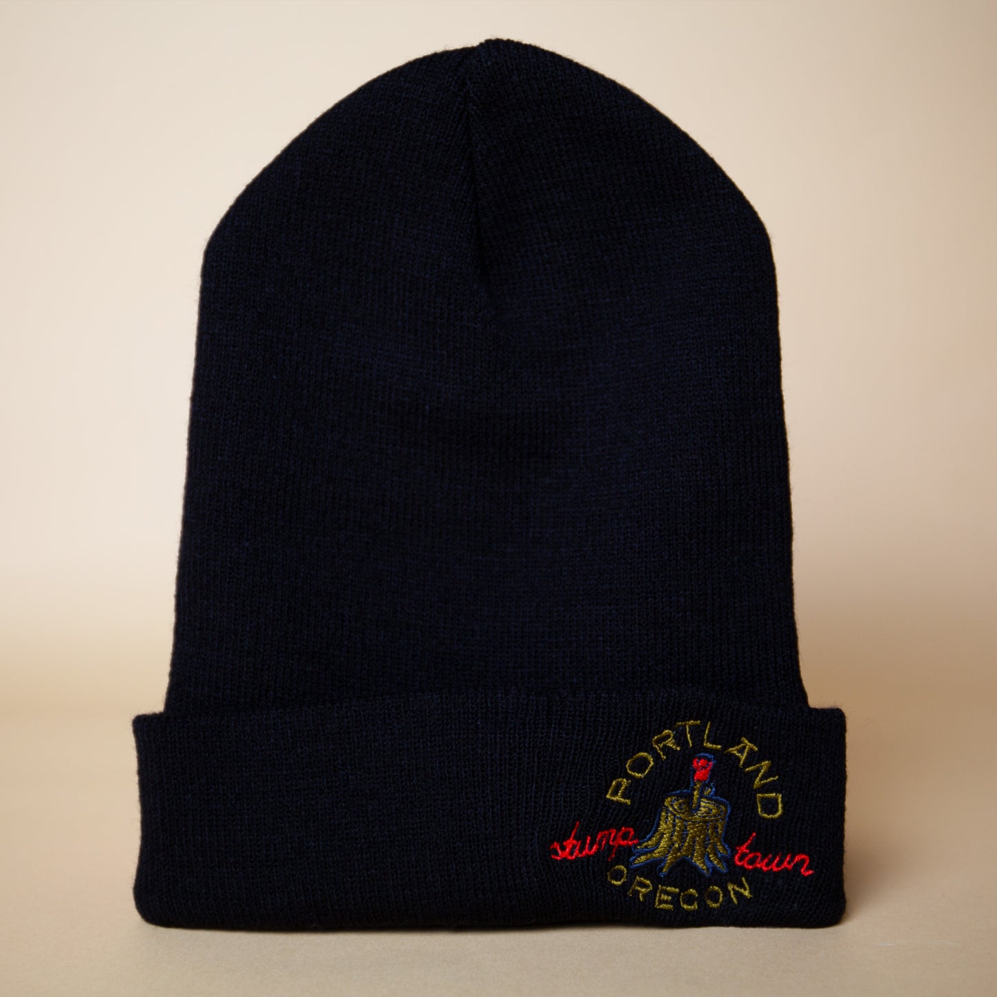 Portland Rose Stump Beanie (Black)