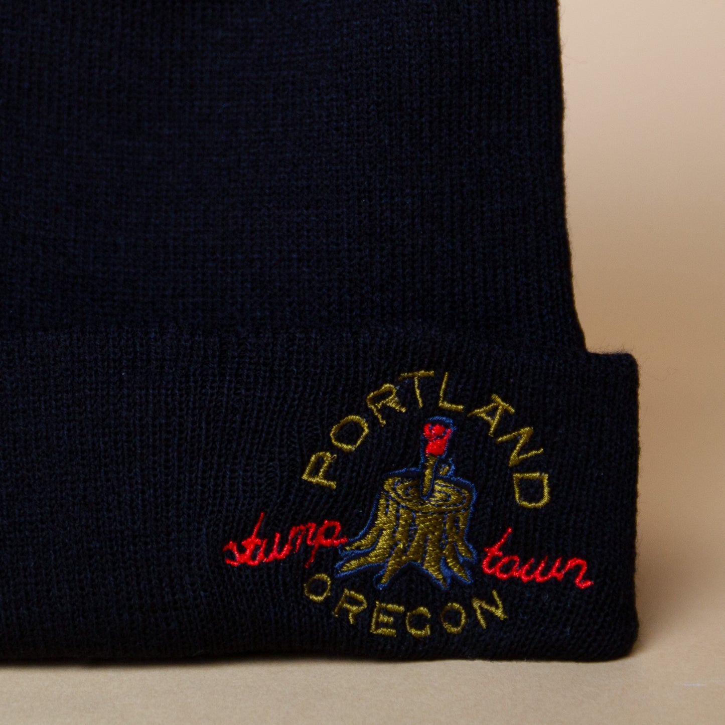 Portland Rose Stump Beanie (Black)