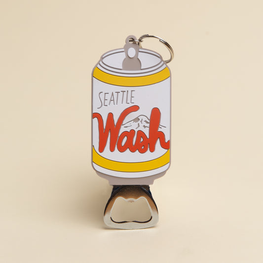 Seattle Beer Opener Keychain