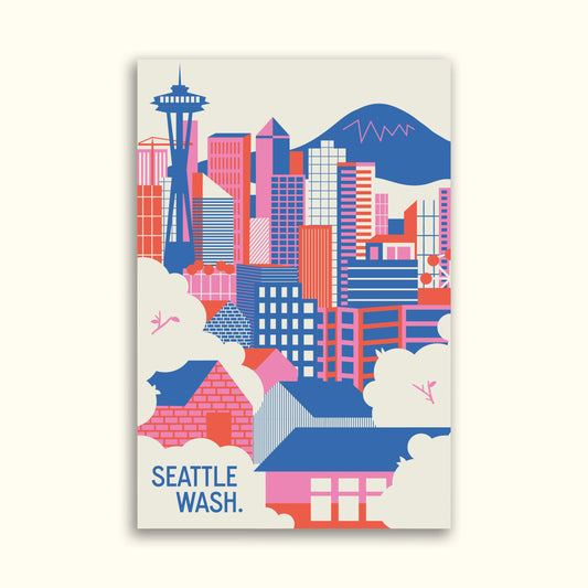 Seattle Skyline Postcard