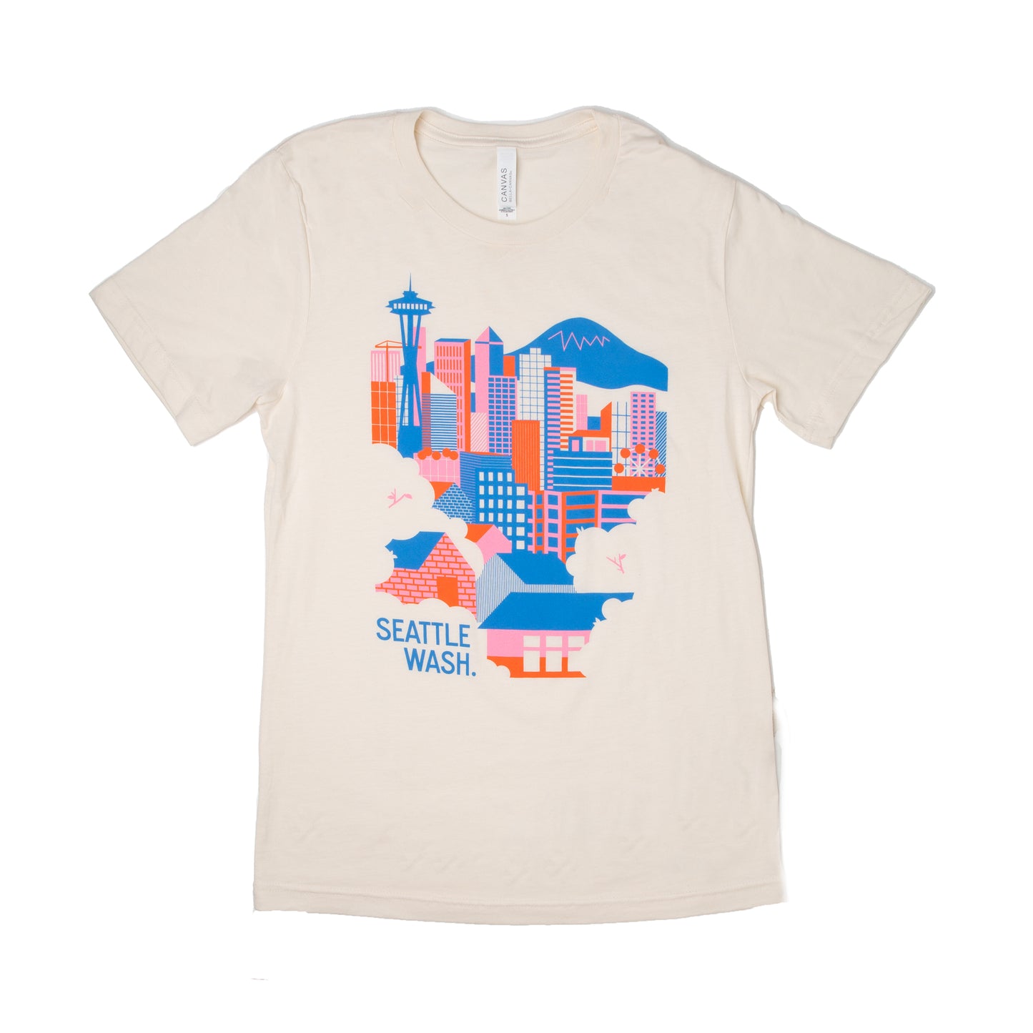 Seattle Skyline Unisex Shirt (Heather Natural)