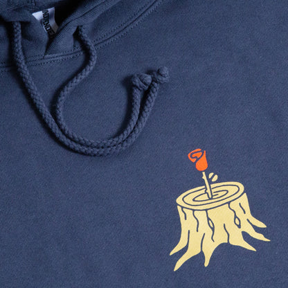 Portland Rose Stump Hoodie (Blue)