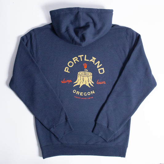 Portland Rose Stump Hoodie (Blue)