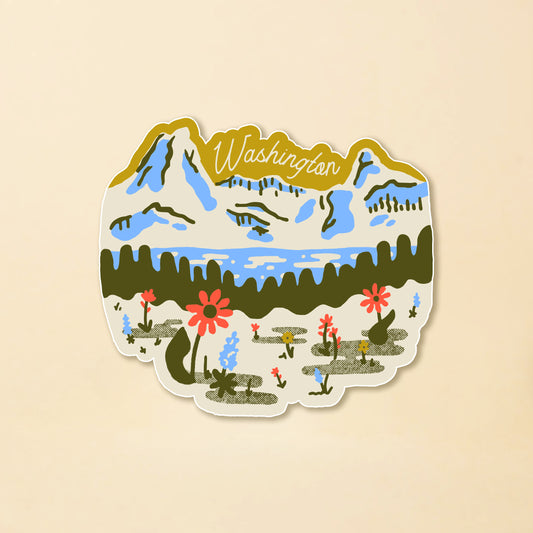 WA Mountain Meadow Sticker