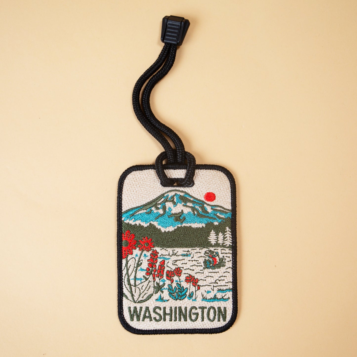 WA Mountain Lake Patch Luggage Tag