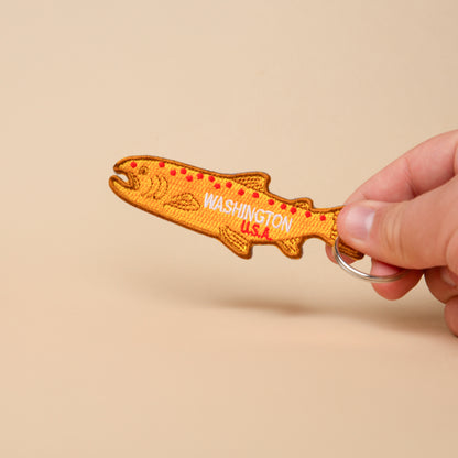 WA Fish Patch Keychain