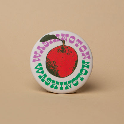 Washington Apple Round Magnet