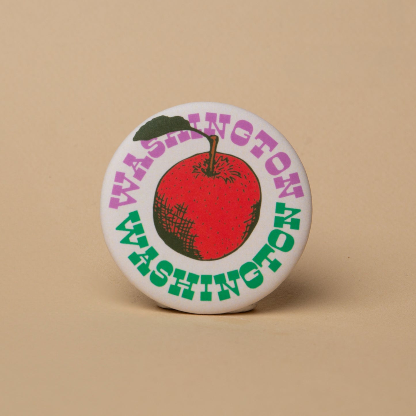 Washington Apple Round Magnet