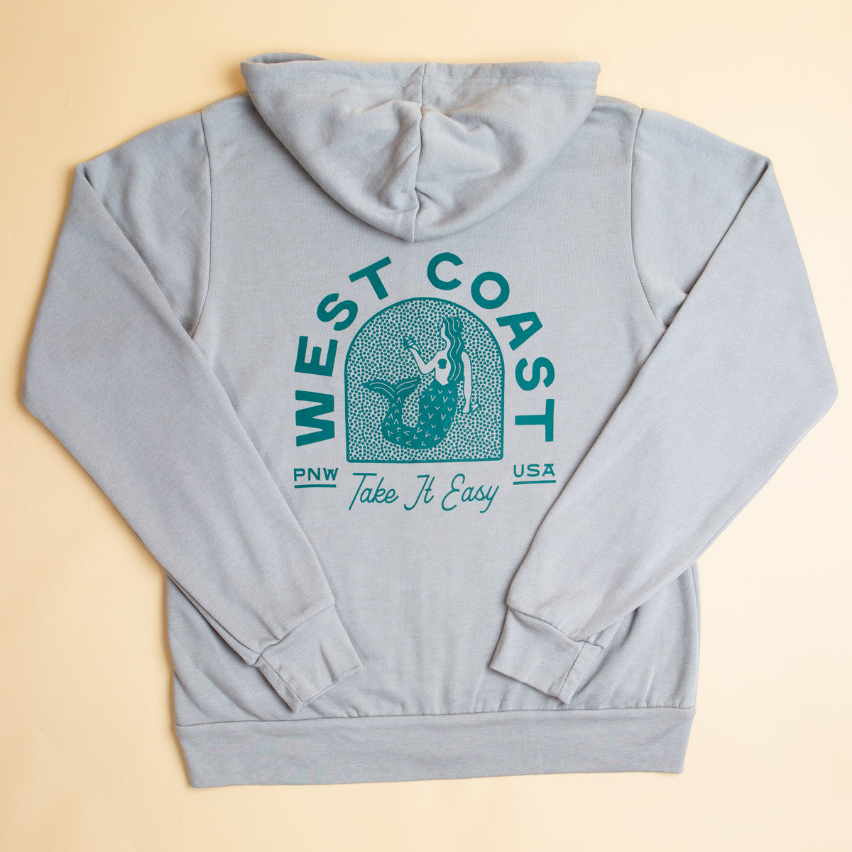 West Coast Mermaid Hoodie (Stone) – Tender Loving Empire