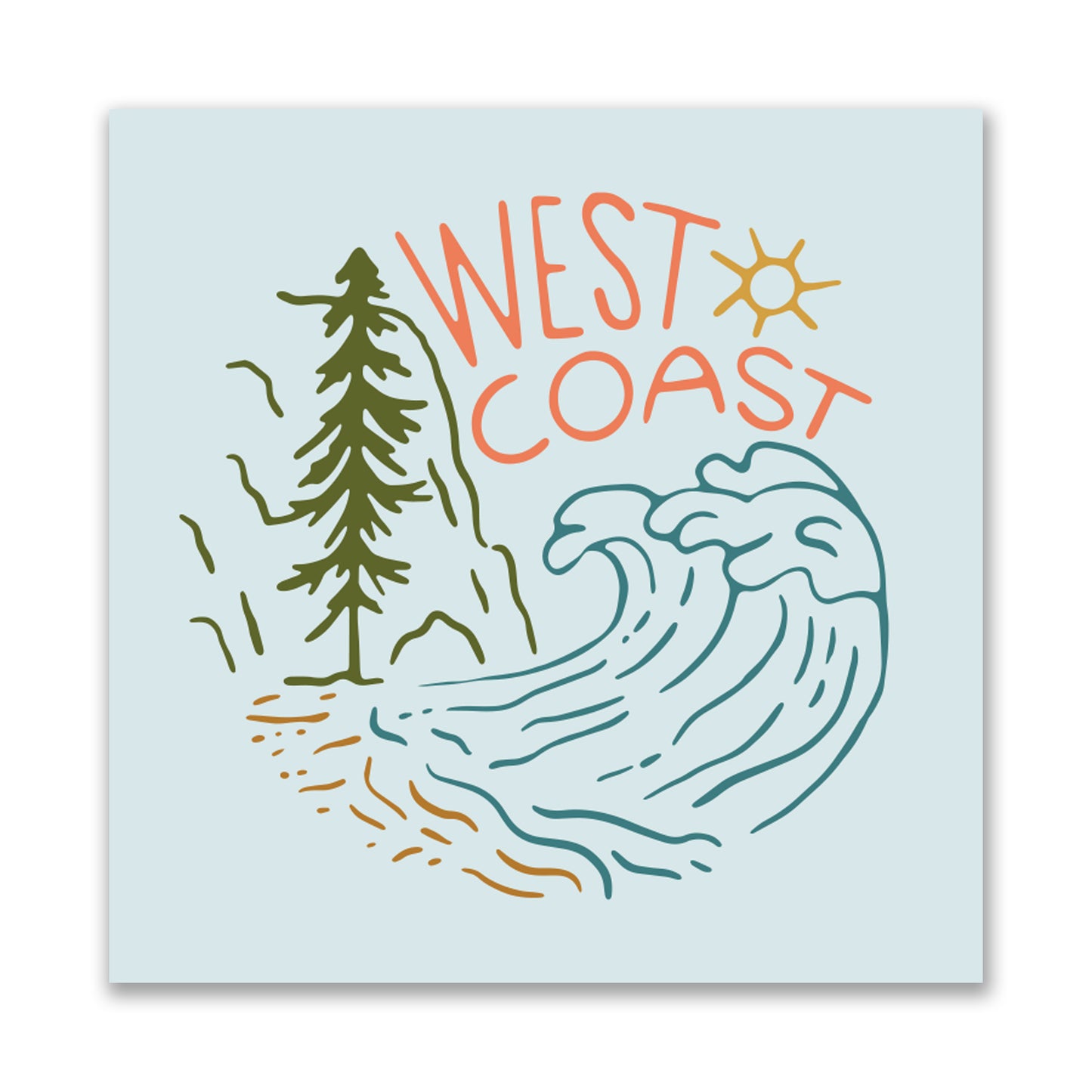 West Coast Wave Print