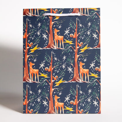 Woodland Holiday Gift Bag