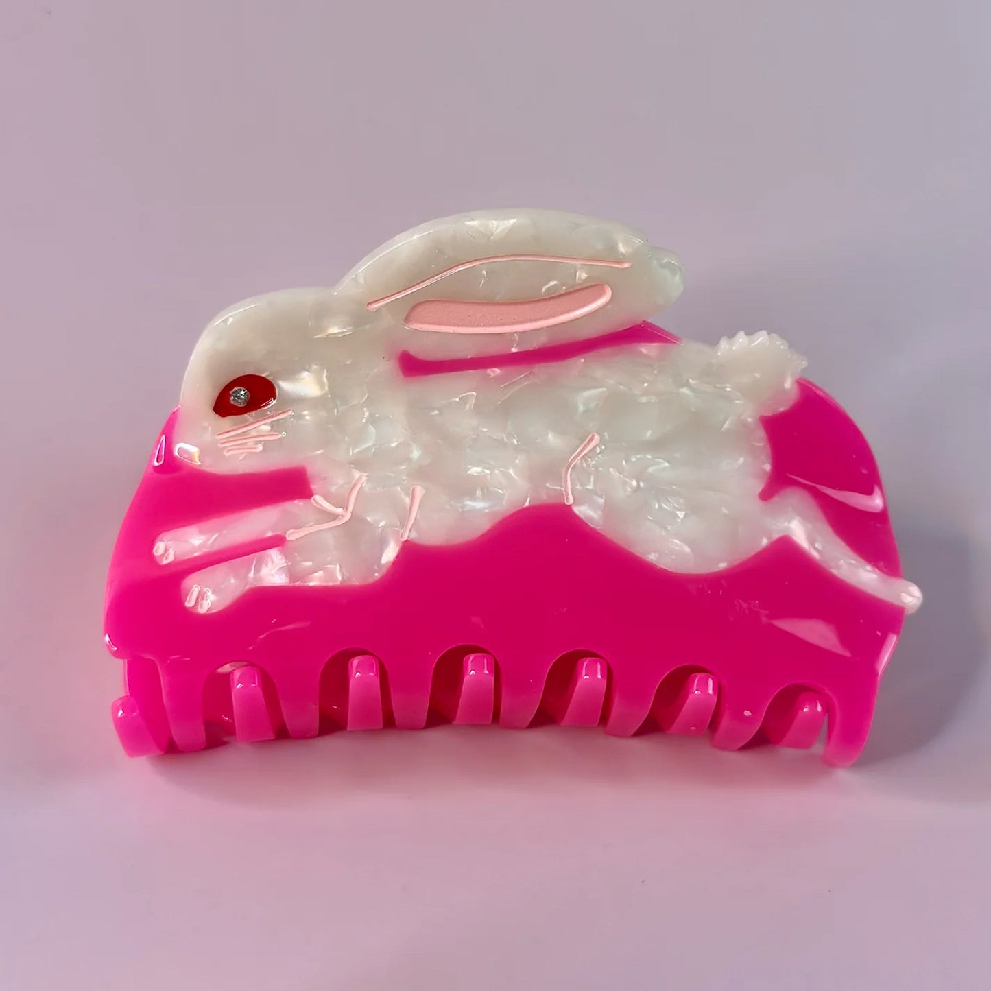 Lingonberry Bunny Hair Claw