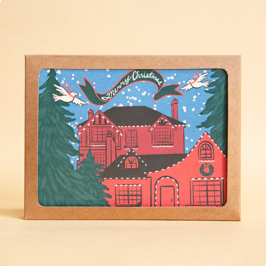 Card Set: Merry Christmas House Card