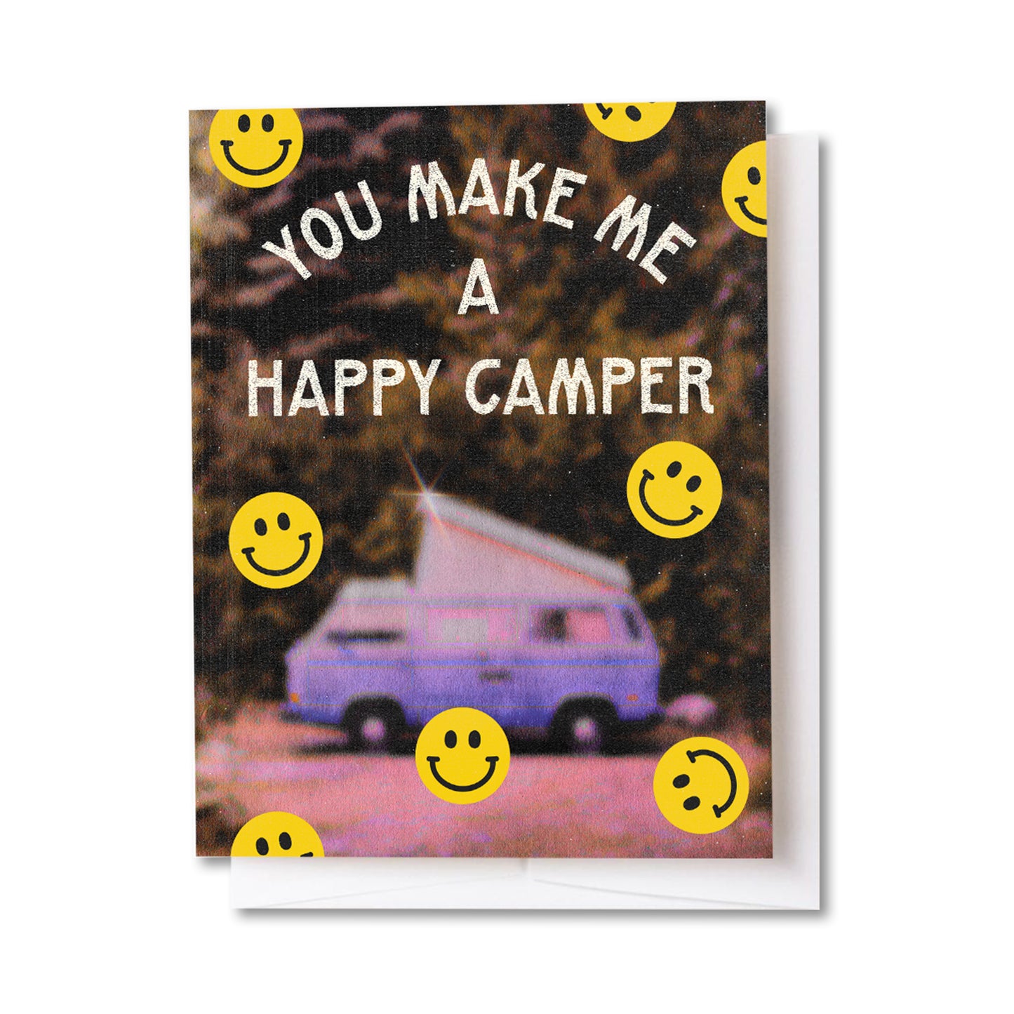 Happy Camper Smiley Card