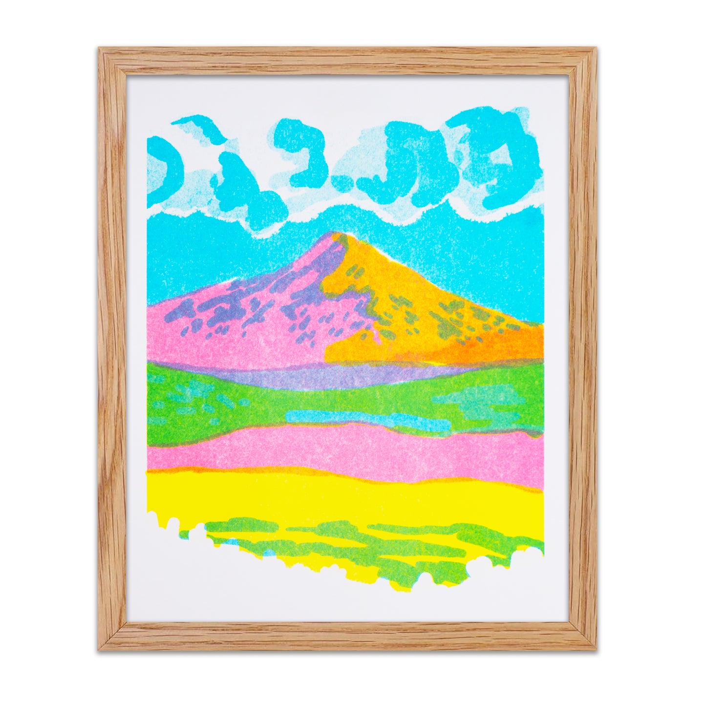 Mountain Riso Print