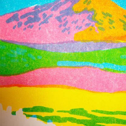 Mountain Riso Print