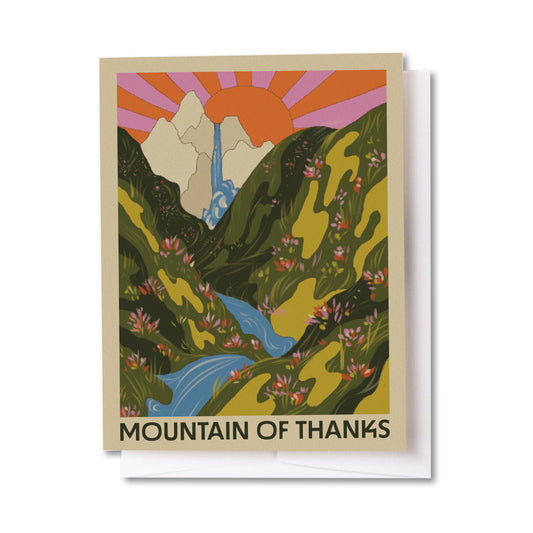 Mountain of Thanks Card