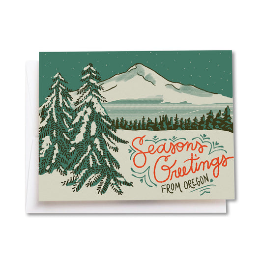 Seasons Greetings Oregon Card