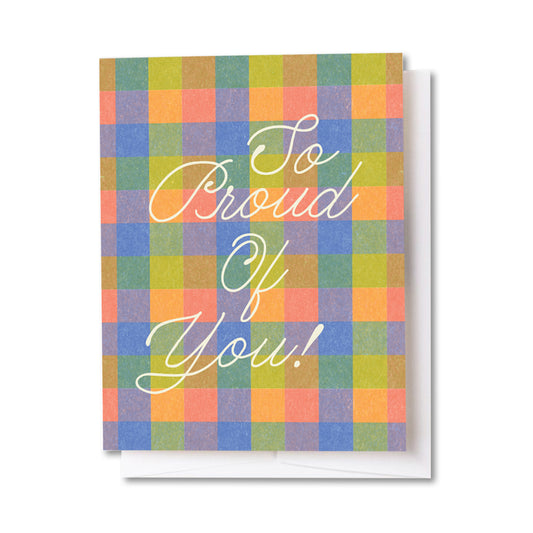 So Proud Of You Plaid Card