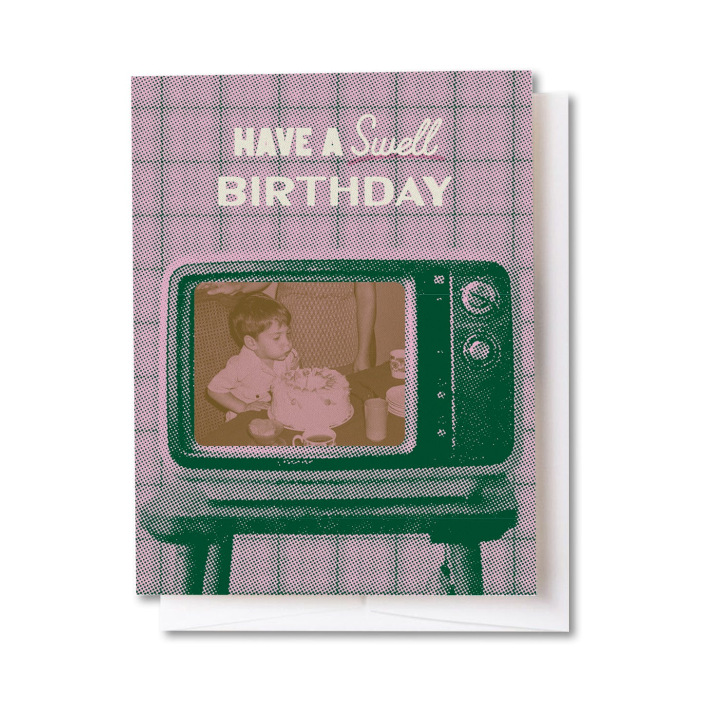 Swell Birthday Retro TV Card