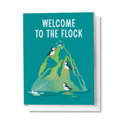 Welcome Baby Puffin Card