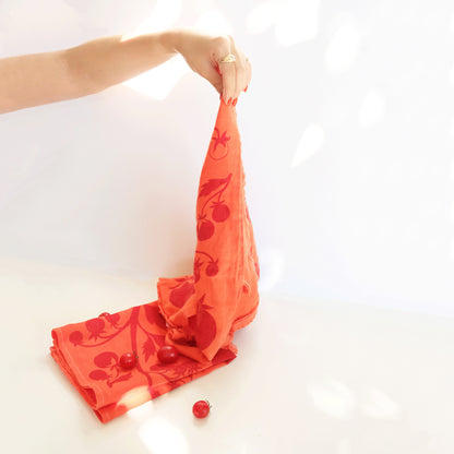 Tomato Linen Tea Towel