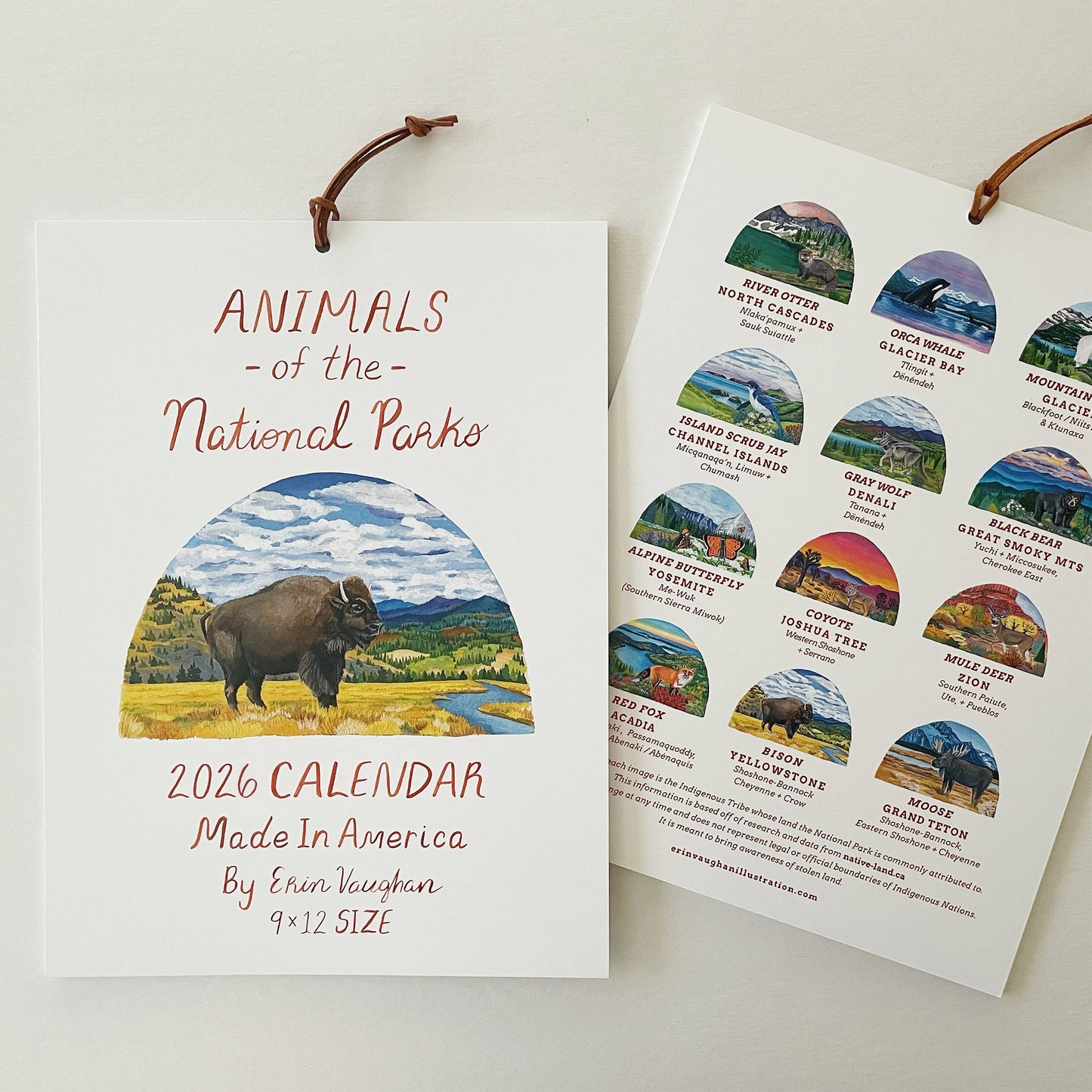 2026 Animals of the National Parks Calendar