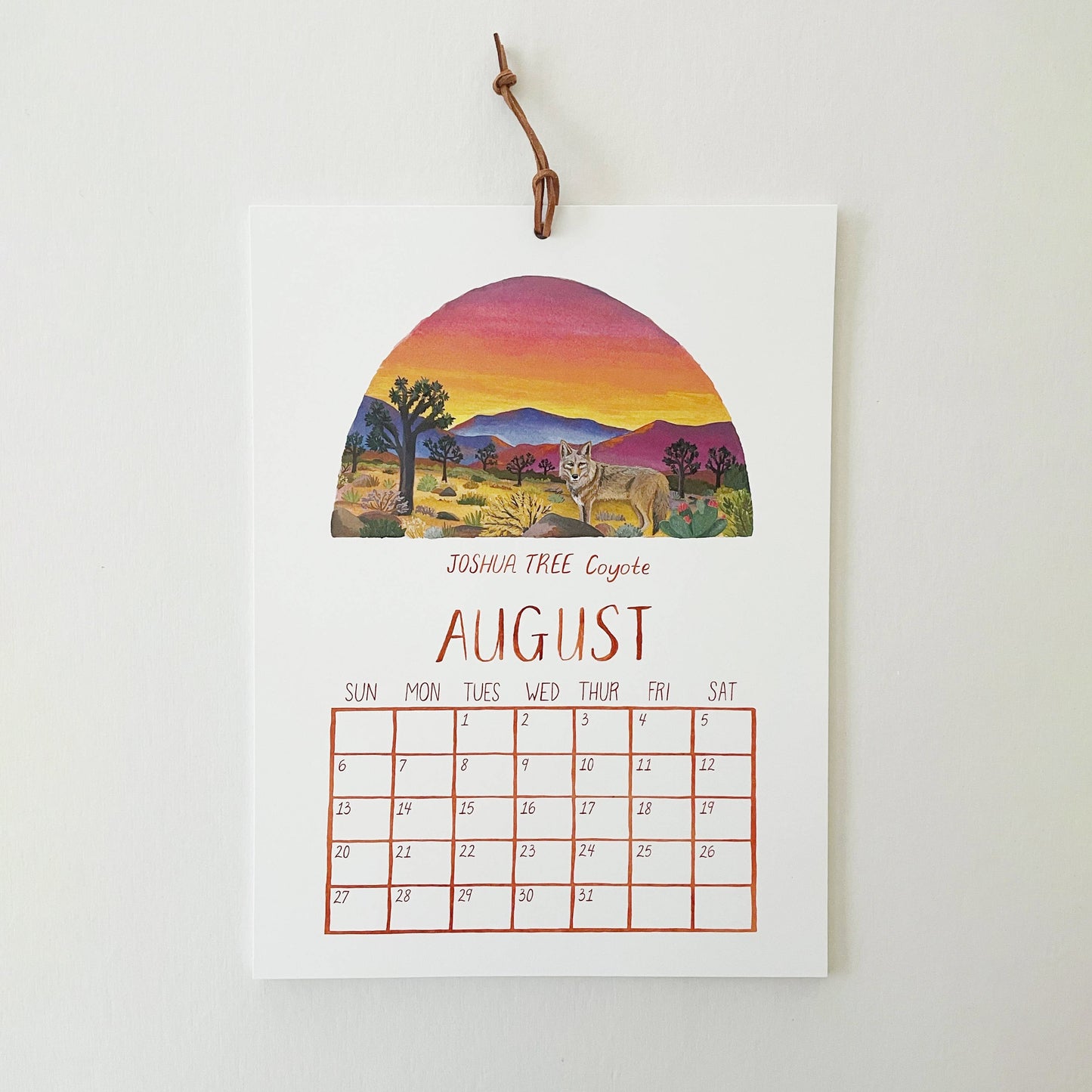 2026 Animals of the National Parks Calendar