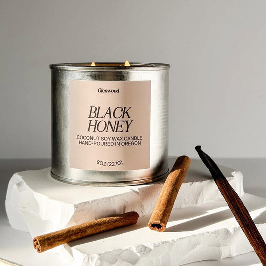Black Honey Candle Tin 8oz