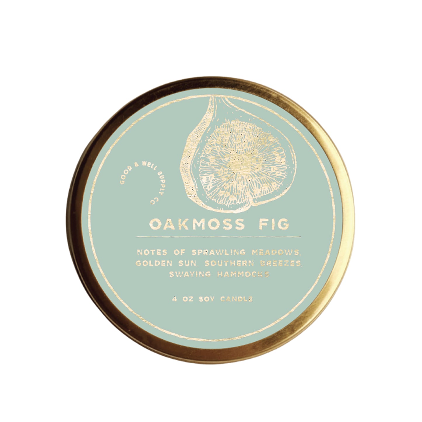 Oakmoss Fig Gilded Holiday Candle