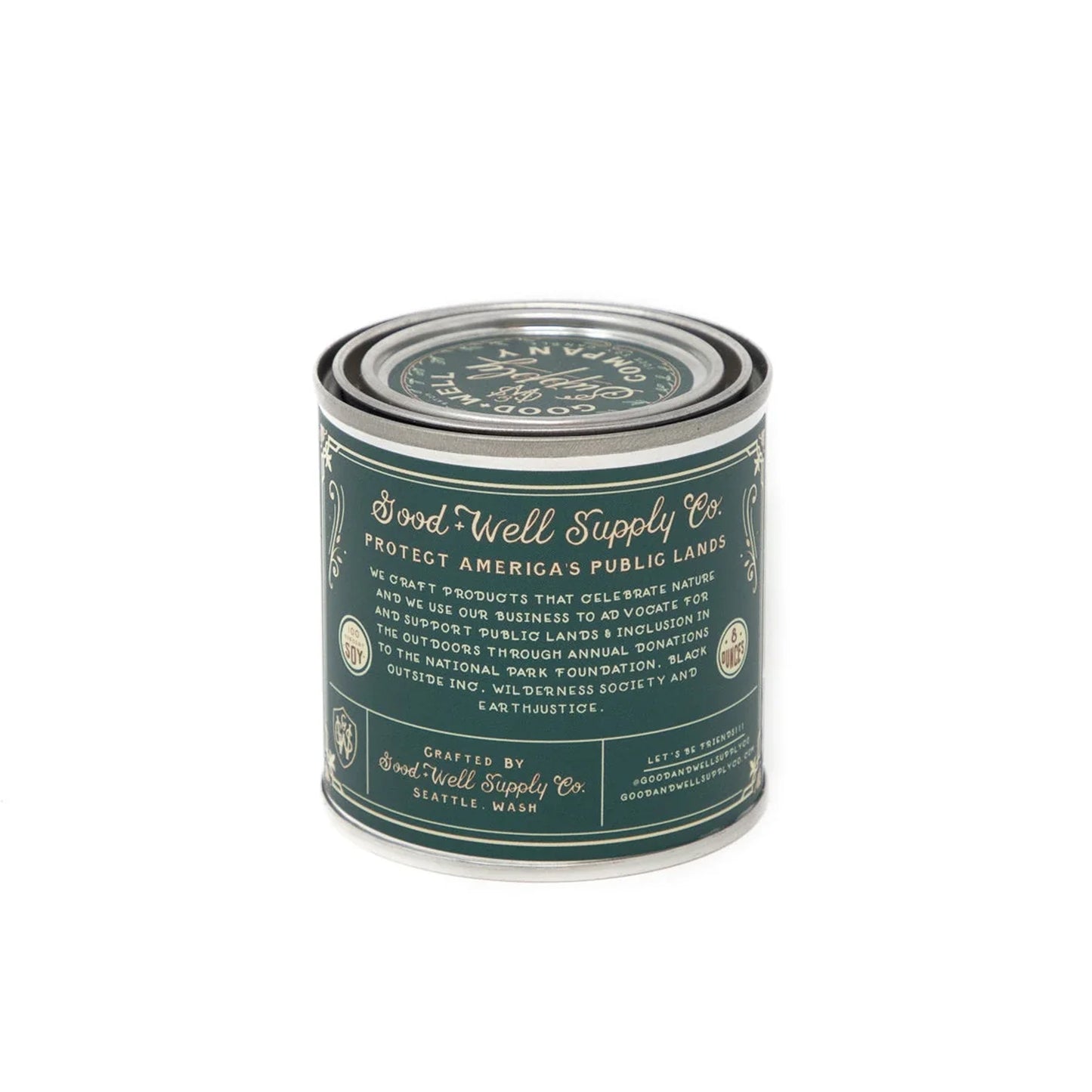National Scenic Trails Candle 8oz / Pacific Northwest