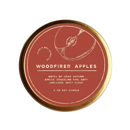 Woodfired Apples Gilded Holiday Candle