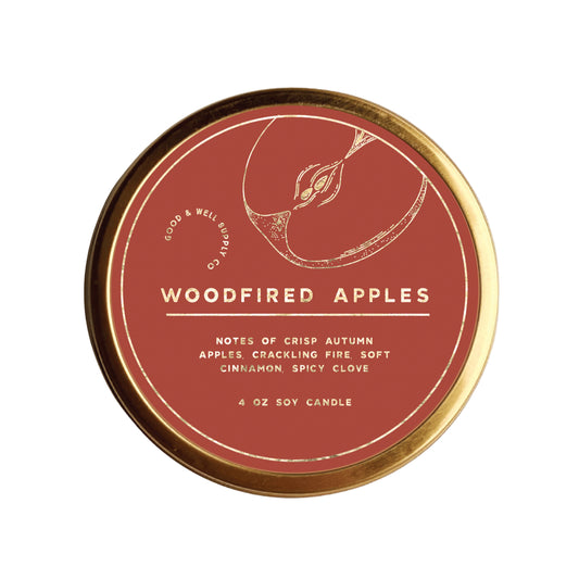Woodfired Apples Gilded Holiday Candle