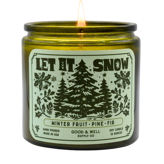 Let It Snow Holiday Soy Candle