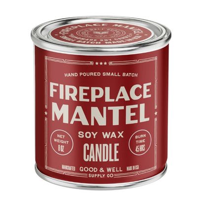 Fireplace Mantel Holiday Candle