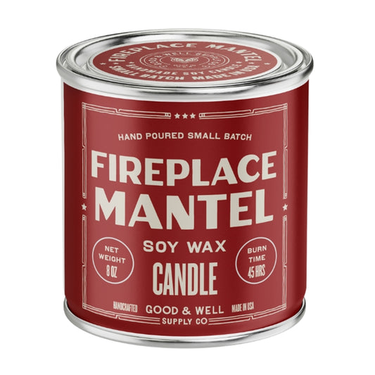 Fireplace Mantel Holiday Candle