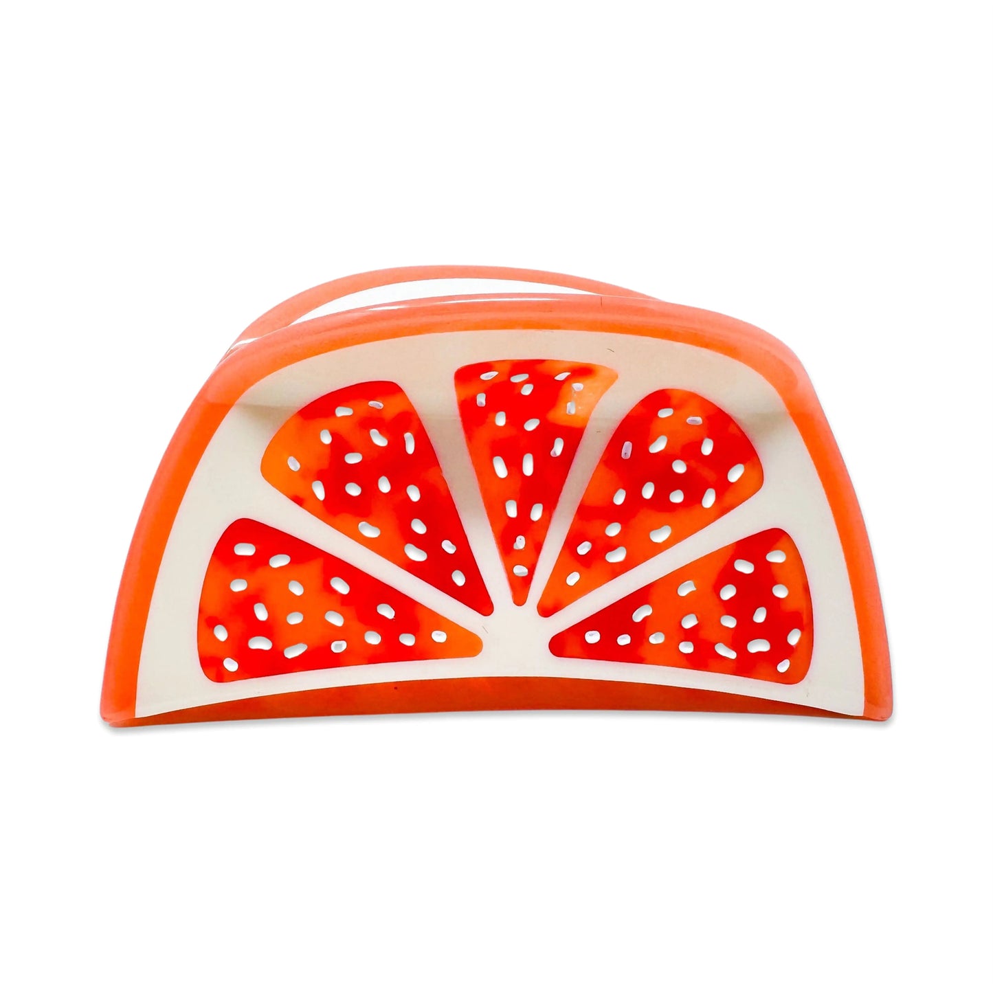 Large Grapefruit Slice Hair Claw