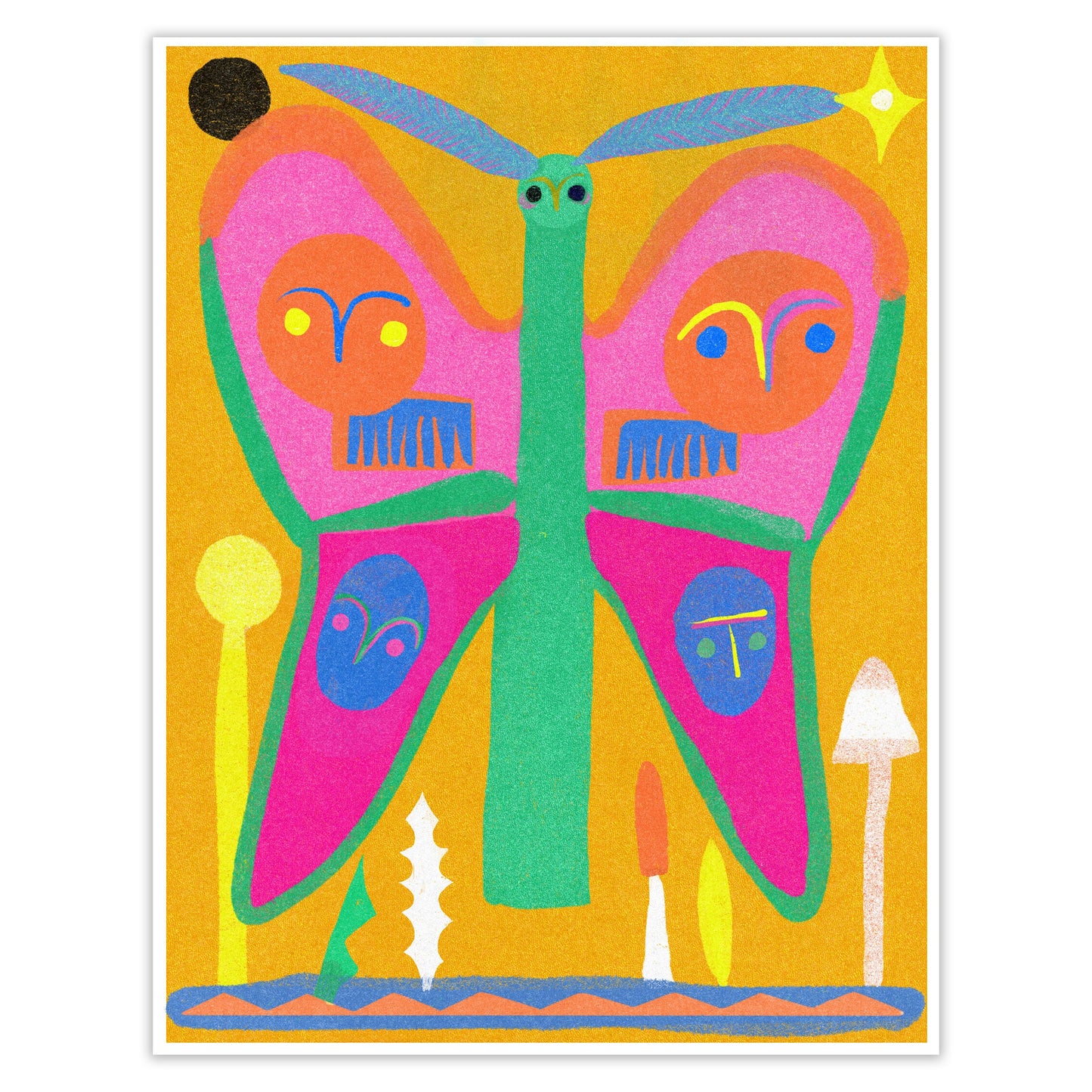 HASTUDIO: Marigold Butterfly Print