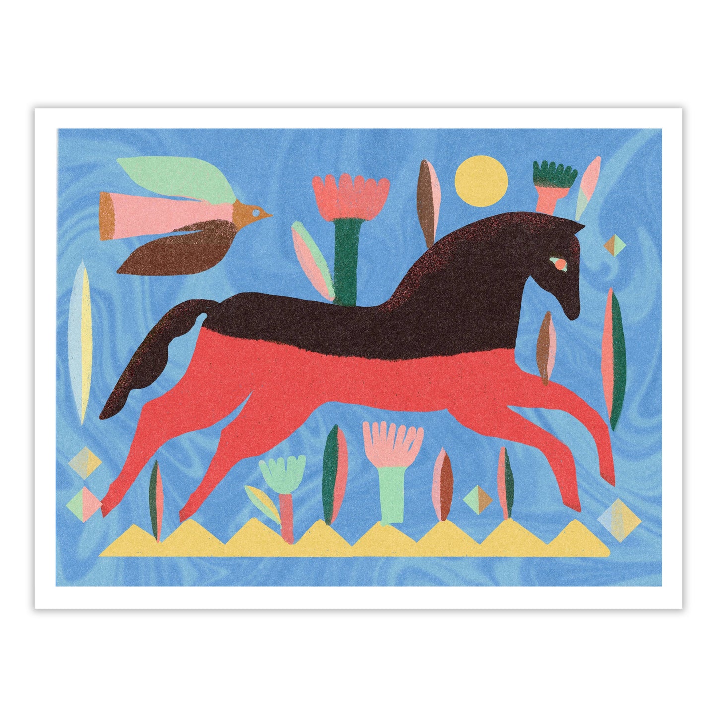 HASTUDIO: Red Horse Print