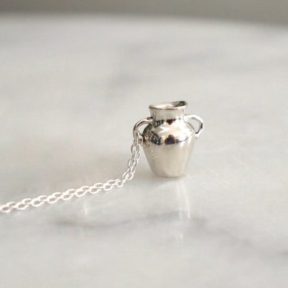 Silver Amphora Necklace