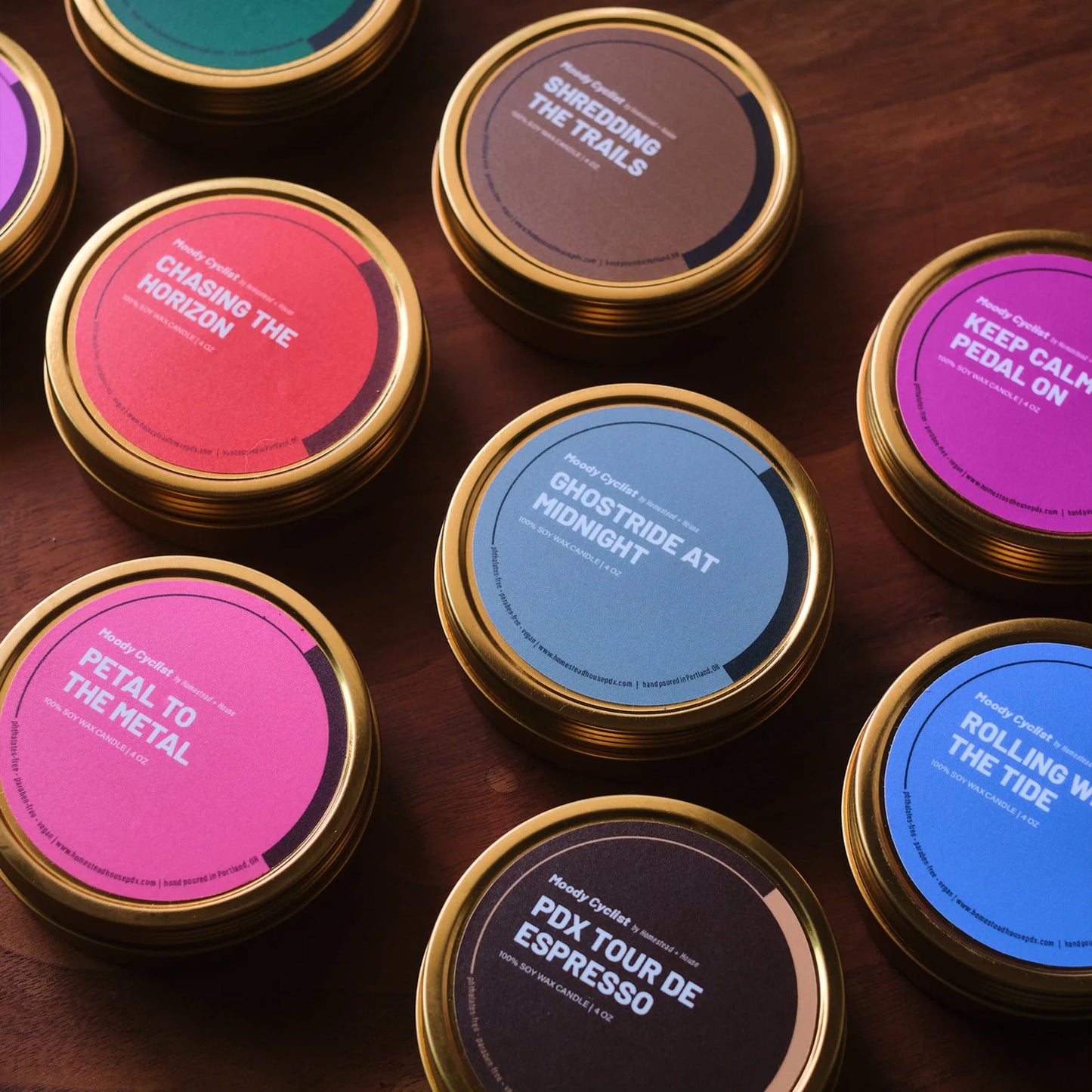 Keep Calm and Pedal On Candle Tin