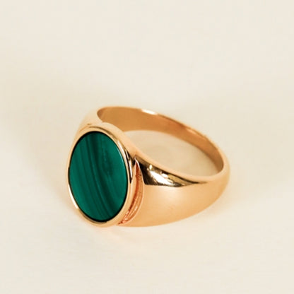 Malachite Signet Ring