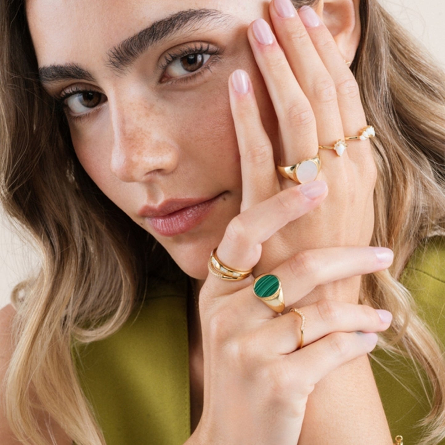 Malachite Signet Ring