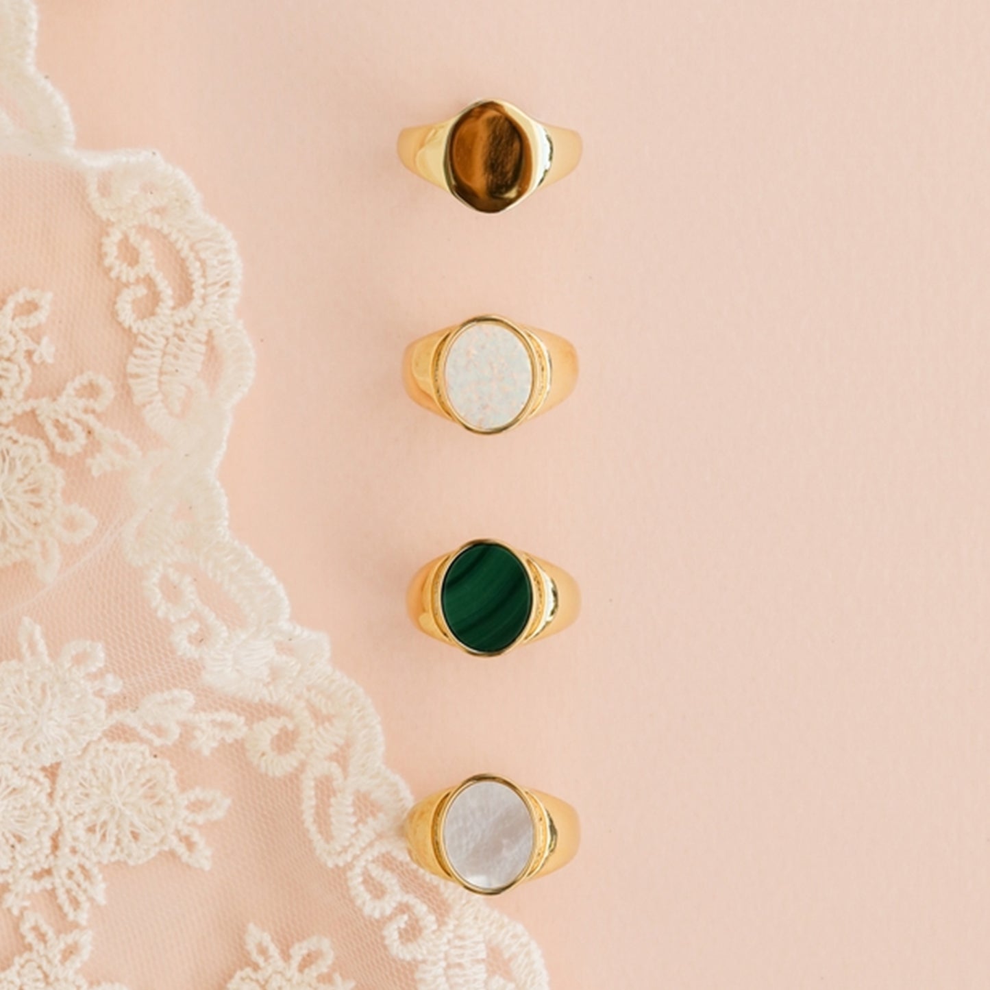 Malachite Signet Ring